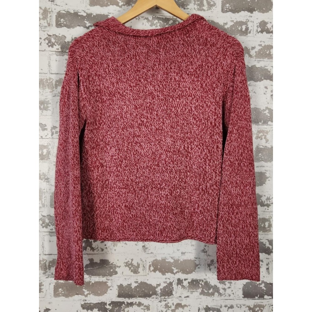 J. Jill Marled Knit V-Neck Sweater Hong Kong Made Soft Blend Cozy Fall Style XS - Picture 7 of 16
